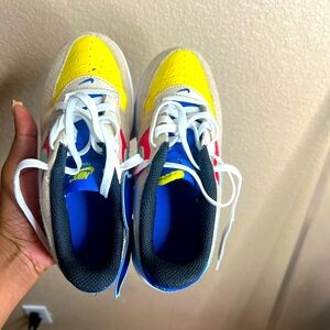 Multi color Air Force tennis shoes